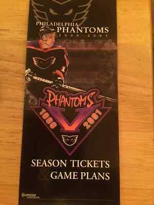 Philadelphia Phantoms Hockey 2000-01 Season Ticket Game Plan Brochure - AHL