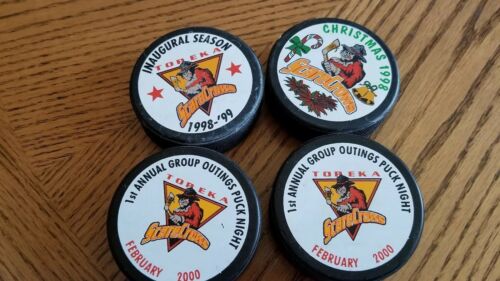 HOCKEY PUCKS TOPEKA SCARE CROWS