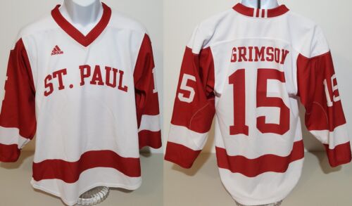 St Paul Minnesota adidas Grimson Red & White Hockey Jersey Mens M