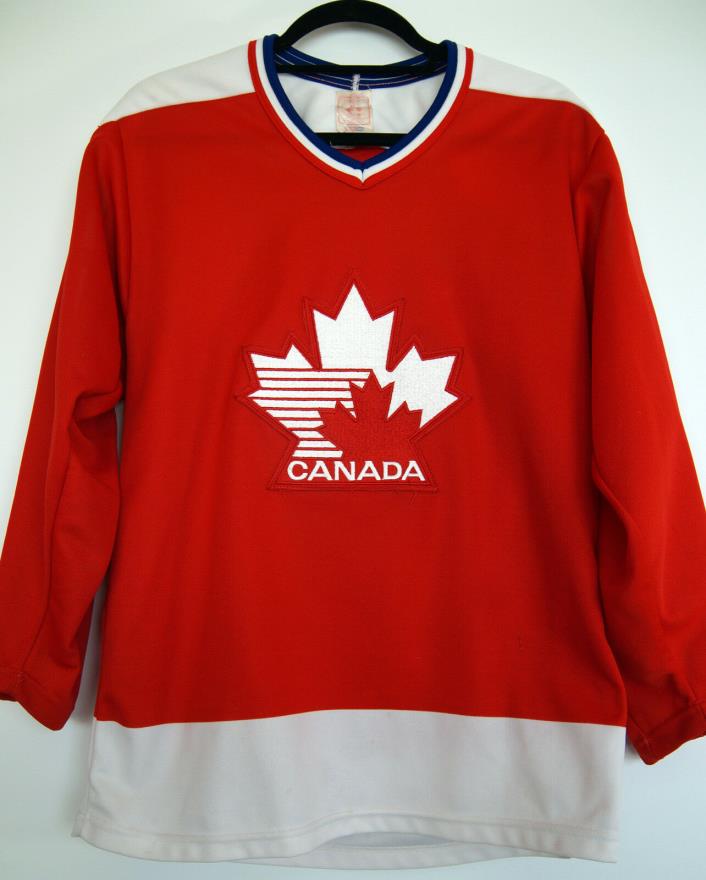 Vintage 1982 CCM Team Canada Red Sewn Hockey Jersey - Adult S