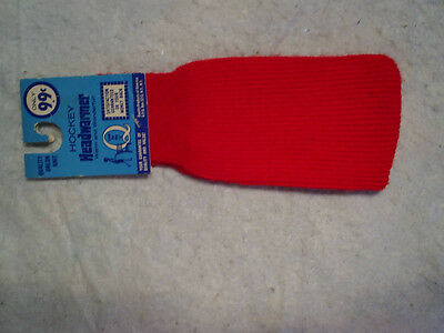 HOCKEY HEADWARMER VINTAGE Orlon Knit quality products of america,red head wear