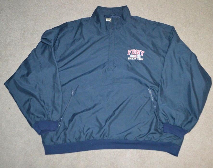 FDNY Hockey Pullover Jacket 2XL Fire Department New York City