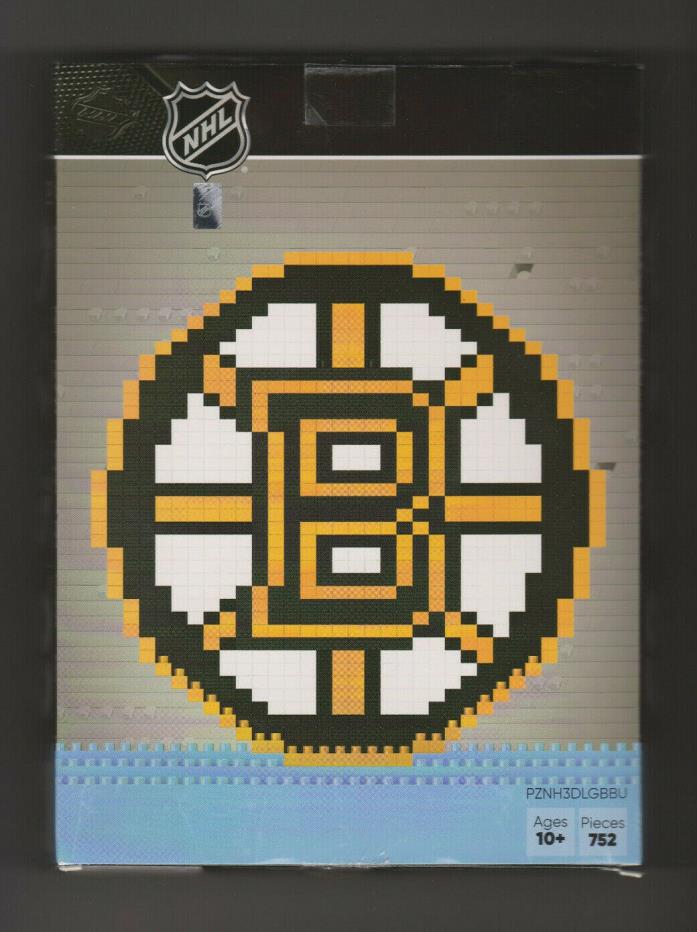 Boston Bruins NHL Ice Hockey 3D Logo BRXLZ Brick Construction Set Puzzle
