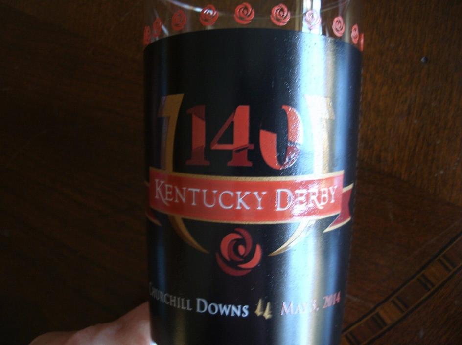 NEW 140 Kentucky Derby Glass Tumbler Churchill Downs 2014 Officially Licensed