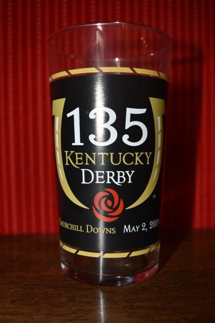 2009 OFFICIAL Kentucky KY Derby Mint Julep Glass Horse Racing Churchill Downs