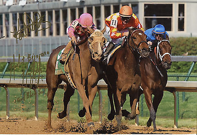 RAFAEL BEJARANO KENT DESORMEAUX Dual Signed 8x12 Photo BLIND LUCK Kentucky Oaks