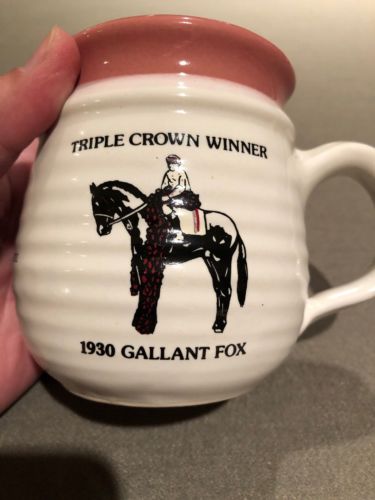 1992 Kentucky Derby Executive Inn Pottery Mug 1930 Gallant Fox