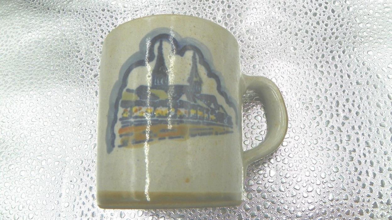 vtg 1983 louisville, ky. stoneware 109 ky. derby cup