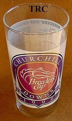 OFFICIAL 1998 BREEDERS CUP HORSE RACING GLASS - CHURCHILL DOWNS!