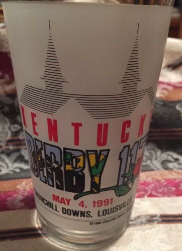 KENTUCKY DERBY Glass No 117 May 4,1991 Churchill Downs.