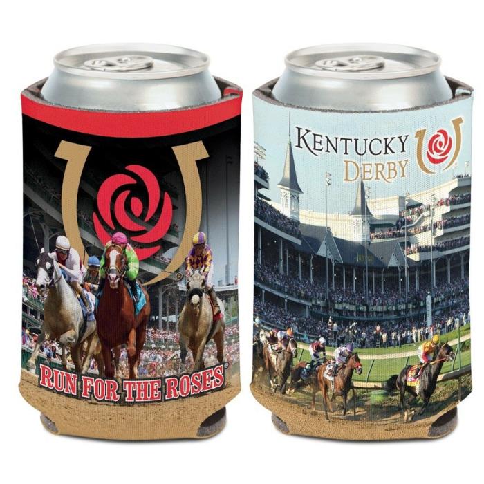 KENTUCKY DERBY RUN FOR THE ROSES CAN HOLDER KOOZIE KADDY NEW WINCRAFT