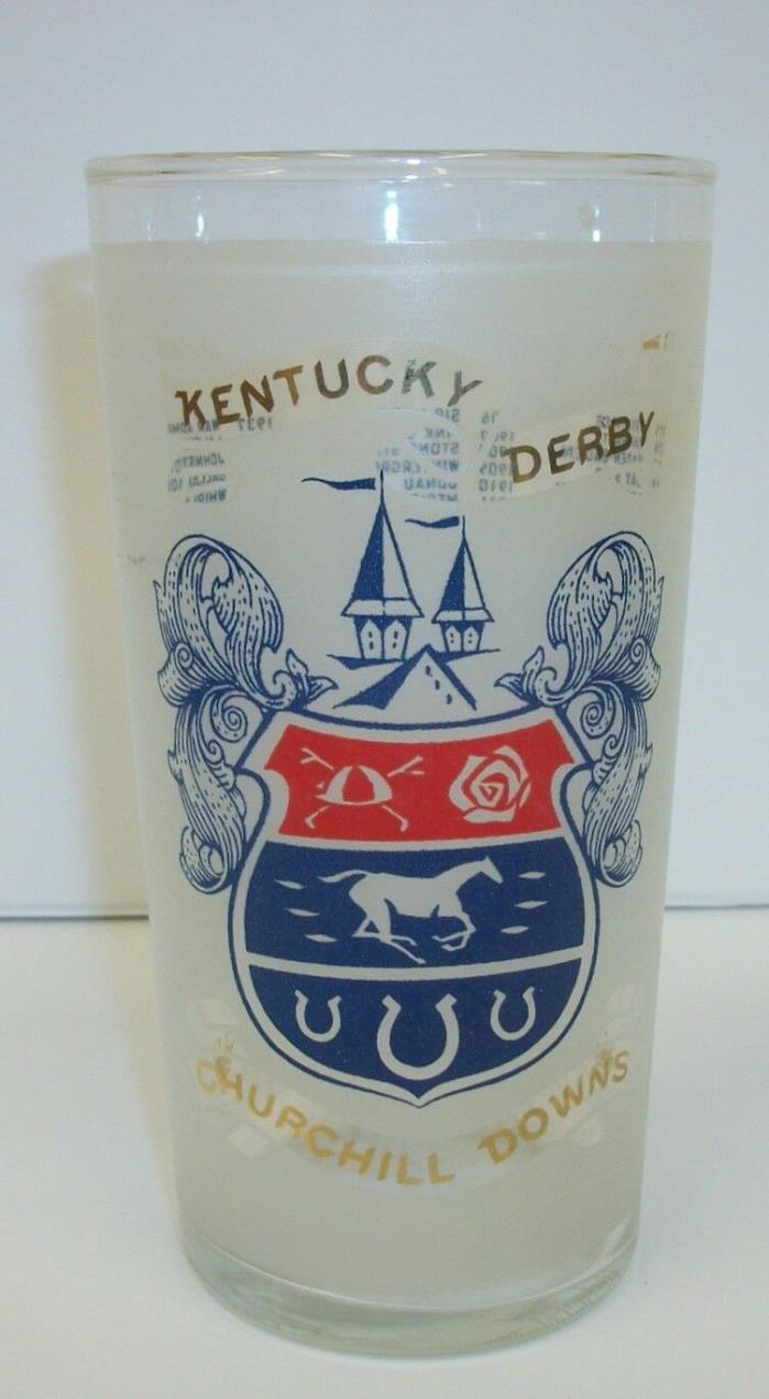 Vintage 1968 Official Kentucky Derby Souvenir Glass