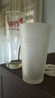 Saratoga Frosted Beer Glasses in Pairs