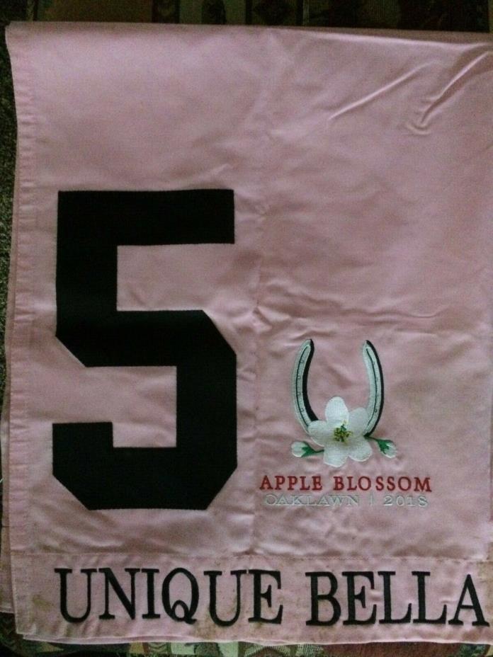 Saddle cloth ; race worn by Unique Bella-2nd place- 2 time Eclipse Award Winner