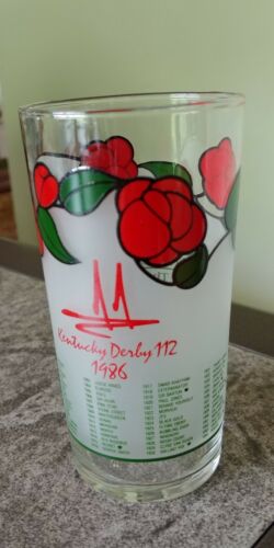 1986 Kentucky Derby glass Derby 112