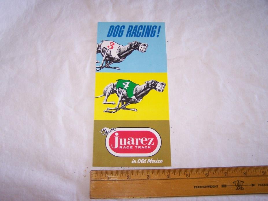 1976 JUAREZ Horse & Dog Racing RACE TRACK Brochure OLD MEXICO