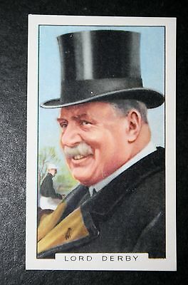 Horse Racing Attire  Top Hat    Race Horse Breeder   Lord Derby   Vintage Card