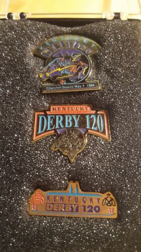 Gold Kentucky Derby Pins 1994 120th Starter Collectors Set MINT Metal Go for Gin