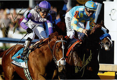 MARIO GUTIERREZ MIKE SMITH Dual Signed 8x12 Photo I'LL HAVE ANOTHER Preakness