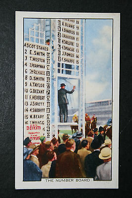Horse Racecourse Number Board   Original 1930's Vintage Card  VGC