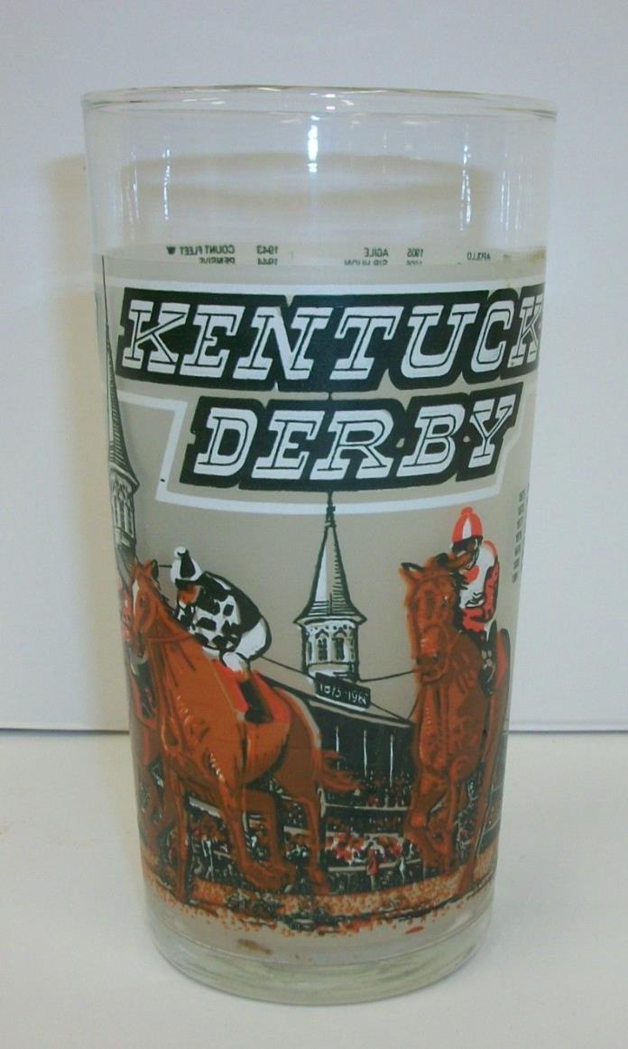 Vintage 1980 Official Kentucky Derby Souvenir Glass