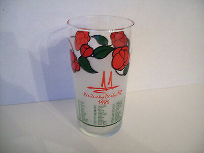 1986 Kentucky Derby Glass Tumbler