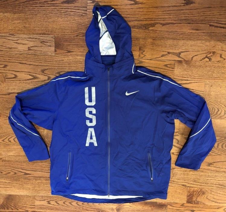 $350 3XL Men's Team USA Nike Navy Hyper Shield Full-Zip Jacket 806908-455