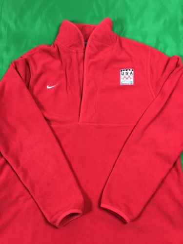 Nike Fit Vancouver 2013 Team USA Winter Olympics Pullover Fleece Jacket Womens L