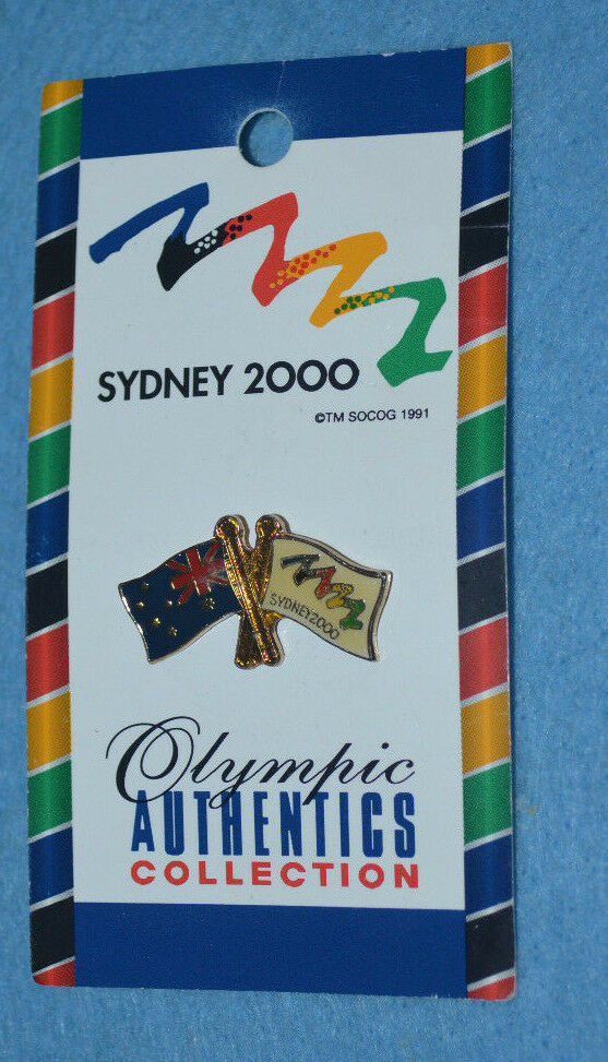 Sydney 2000 Olympics Flag Pin - new in original packaging