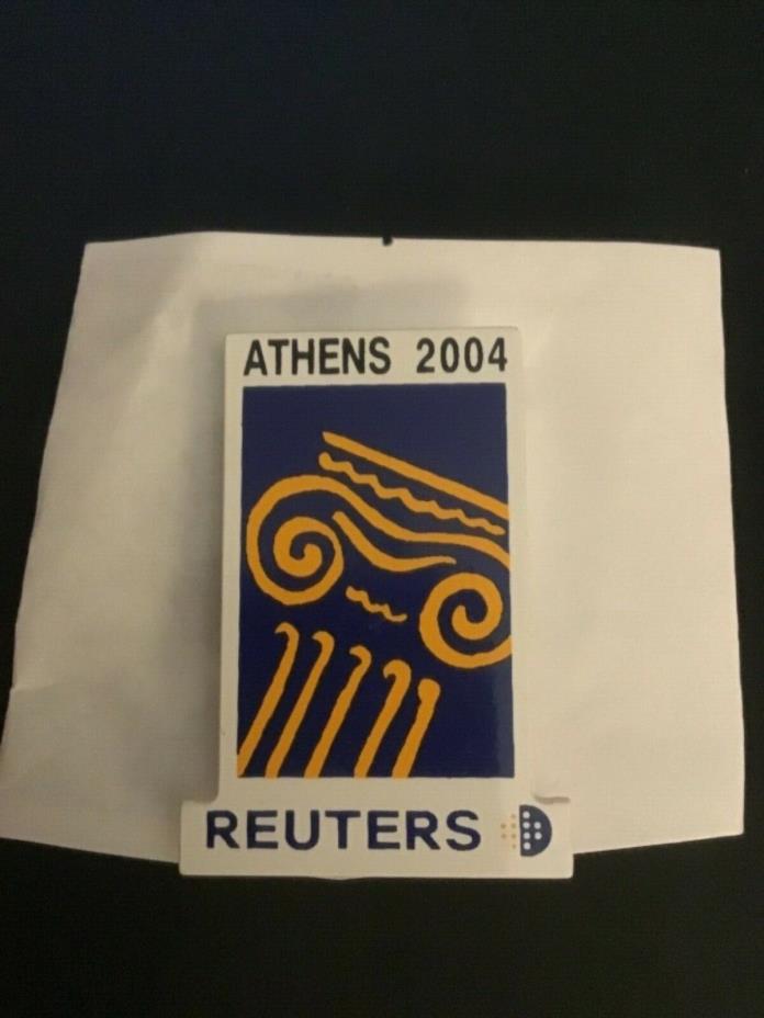2004 Athens Olympics Reuters News Service Olympic Media Pin