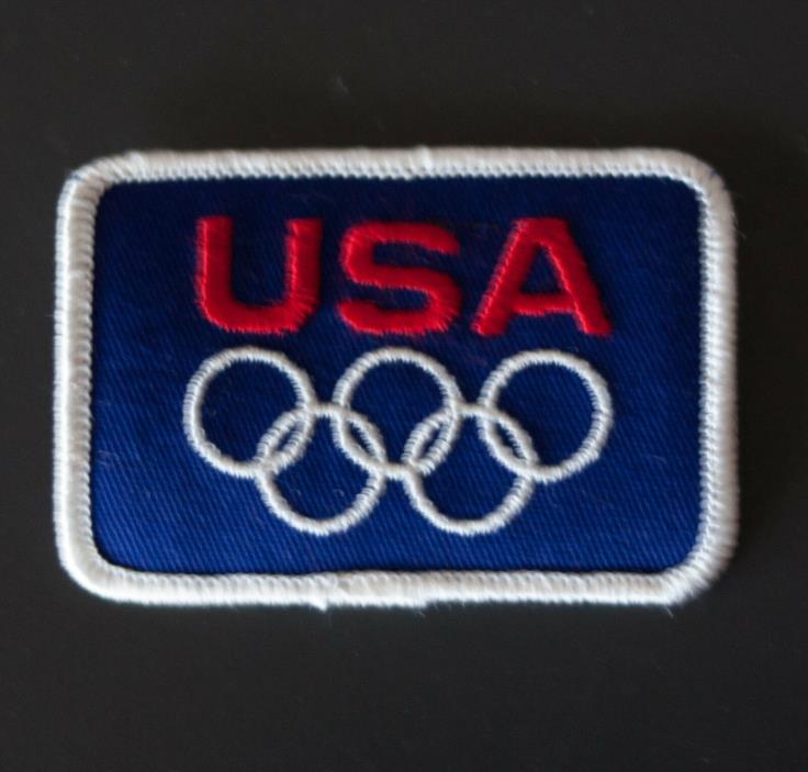 Vintage USA OLYMPIC Rings Embroidered 2x3