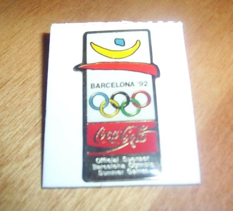 BARCELONA 1992 OLYMPICS Coca-Cola Summer Games Spain Coke Sponsor Game Pin NEW