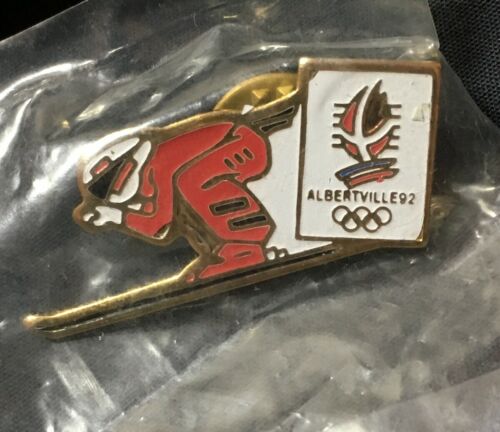 1992 Albertville Olympic DOWNHILL SKIING Pin Badge