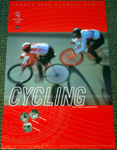 Sydney 2000 Olympics CYCLING Vintage Original Event Poster (Australia Import)