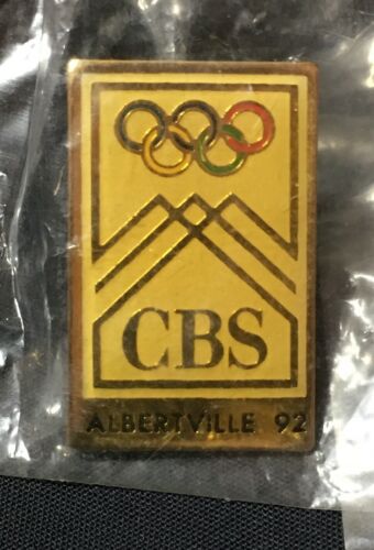 1992 ALBERTVILLE CBS OLYMPIC RINGS PIN