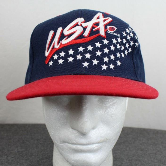 Vintage Team USA Basketball Olympic Pro Player Snapback Hat