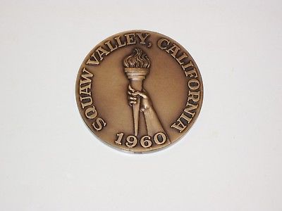 SQUAW VALLEY 1960 OLYMPICS PARTICIPATION MEDAL EXTRA FINE CONDITION
