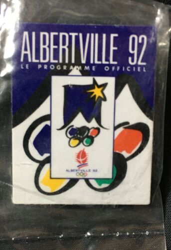 1992 ALBERTVILLE Winter Olympics Le Programme Officiel Olympic Pin