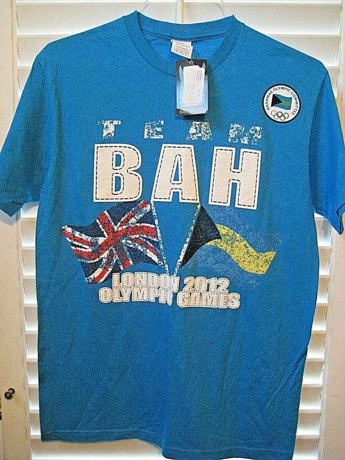 New Old Stock- 2012 LONDON OLYMPIC GAMES TEAM BAHAMAS T-Shirt- Size Medium