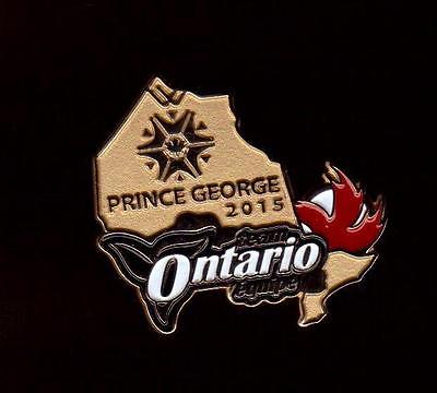 TEAM ONTARIO GOLD 2015 Prince George Canada Winter Games Athlete Pin Very Rare