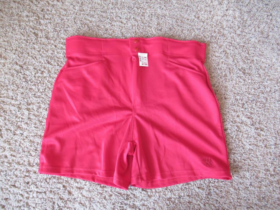 Vintage USA Olympics JCPenney Red 80's button snaps Shorts Men’s  Size Large NWT