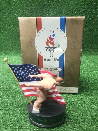 Vintage 1996 Atlanta Olympic Games Collectable Swimming Figurine Hallmark