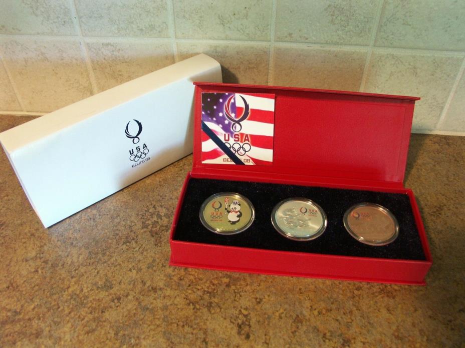 Rare USOC Olympic Beijing 08 Coin Set