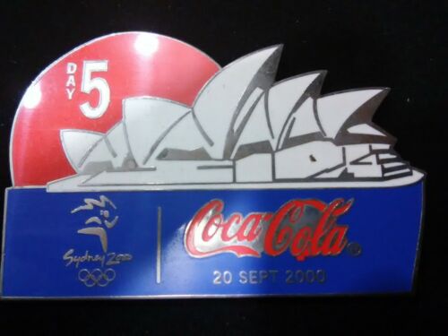 Day 5 Coca-Cola Sydney 2000 Olympic Pin of the Day W/ Case SEE SCANS