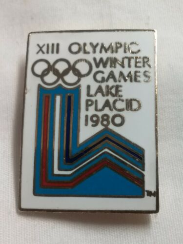 XIII Olympic Winter Games Lake Placid Pin 1980 Goldtone