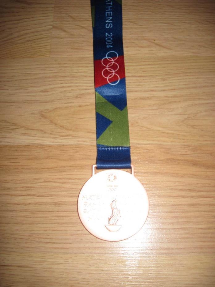 2004 Athens Greece Summer Olympics Bronze Medal/Silk Ribbon/Free Shipping!