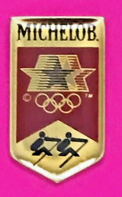 1984 LA OLYMPIC PIN MICHELOB PIN USA ROWING PIN NOC PIN