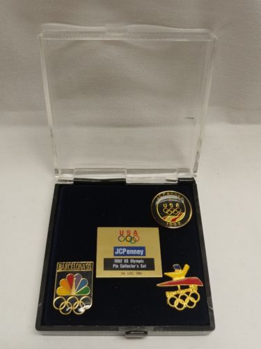 1992 USA JcPenny US olympic set of 4 collectors pins barcelona '92