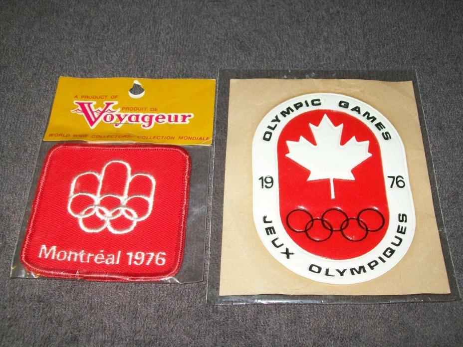 1976 MONTREAL OLYMPICS PATCHES - CLOTH & VINYL