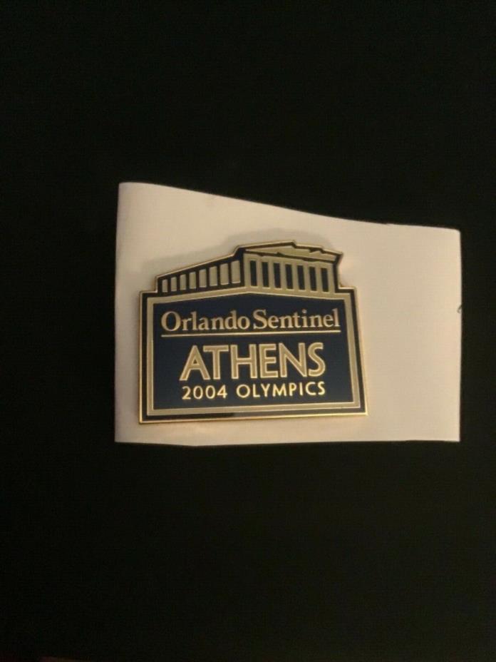2004 Athens Olympics Orlando Sentinel Newspaper Olympic Media Pin